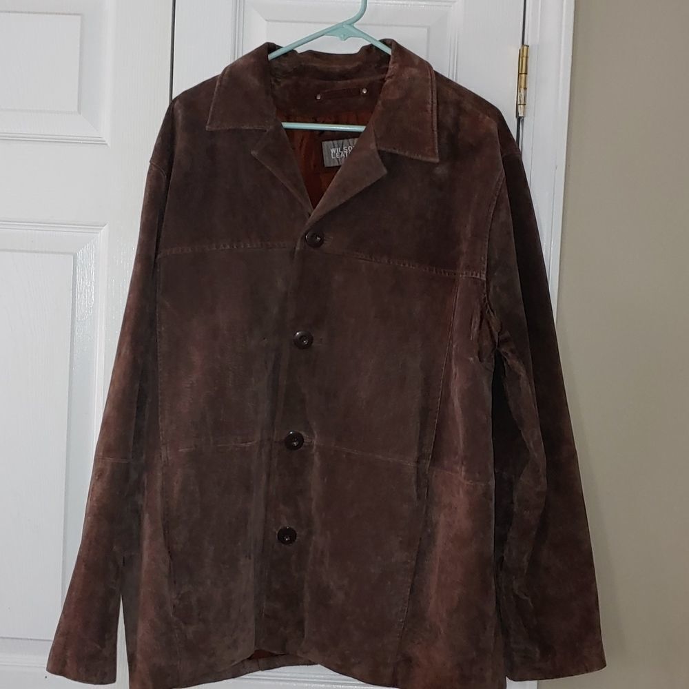 Wilsons Leather Brown Suede Men's Jacket Size XL